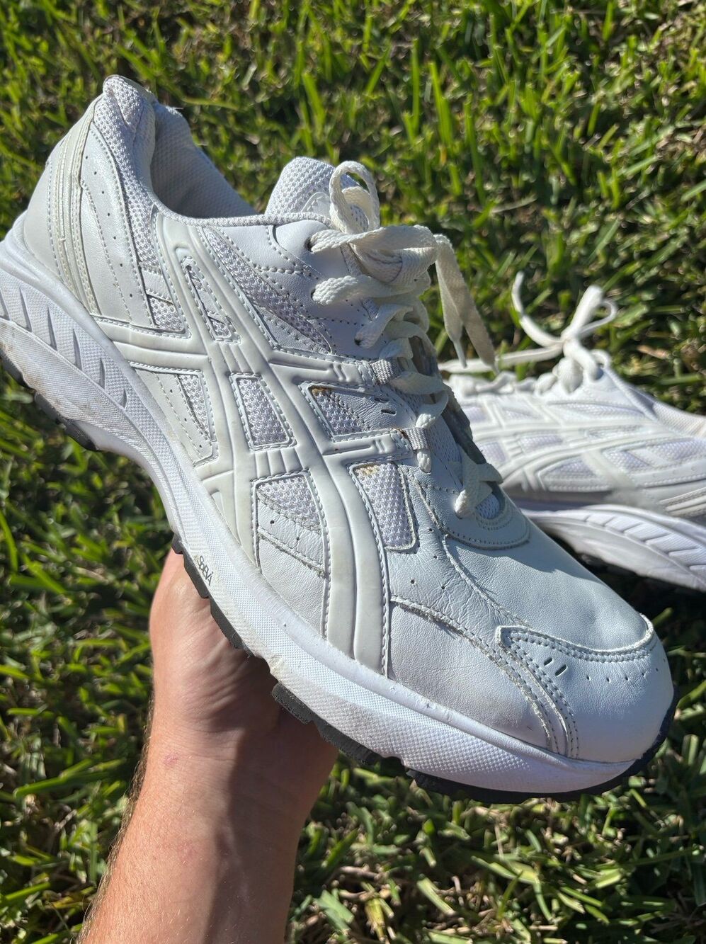 ASICS GEL 1090 Triple White Running Shoes Mens Size 14 1201A213-100